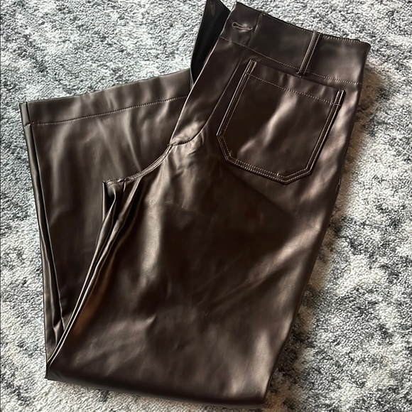 Anthropologie brown shimmer pants - Picture 2 of 2
